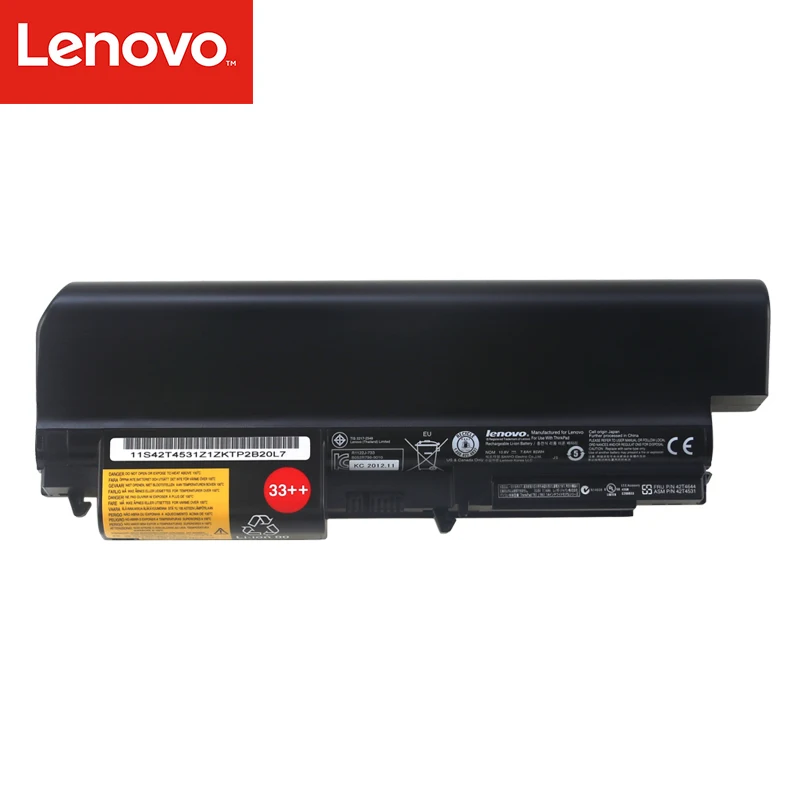 Оригинальный аккумулятор для ноутбука Lenovo ThinkPad T400 R400 R500 R61 R61I 9 core высокой