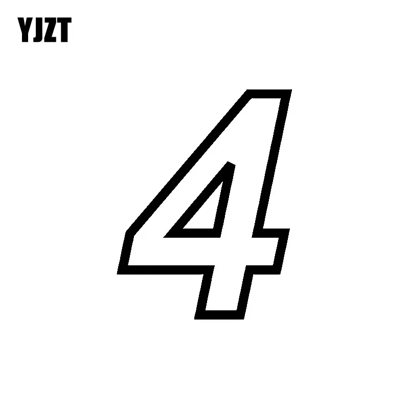 YJZT 11,8 см * 15,5 см смешной номер 4 виниловые высококачественные автомобильные наклейки черные/серебряные аксессуары
YJZT 11,8 см * 15,5 см смешной номер 4 виниловые высококачественные автомобильные наклейки черные/серебряные аксессуары