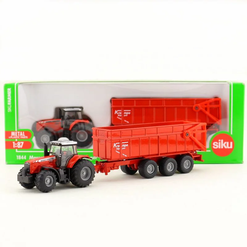 Siku 1844 игрушка масштаб 1:87 Massey Ferguson трактор с прицепом отлитый под давлением металлическая модель образовательная коллекция подарок для дете...
Siku 1844 игрушка масштаб 1:87 Massey Ferguson трактор с прицепом отлитый под давлением металлическая модель образовательная коллекция подарок для дете...