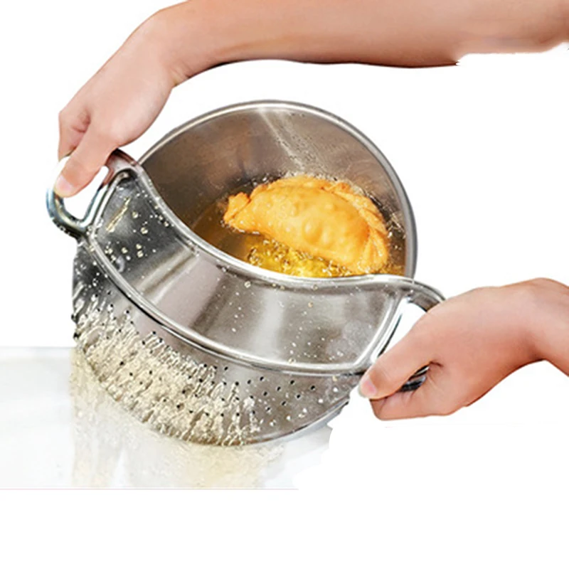 Stainless Steel Pan Pot Drainer Strainer Colander With Handle For Spaghetti Draining Liquids For Kitchen Tools
Stainless Steel Pan Pot Drainer Strainer Colander With Handle For Spaghetti Draining Liquids For Kitchen Tools