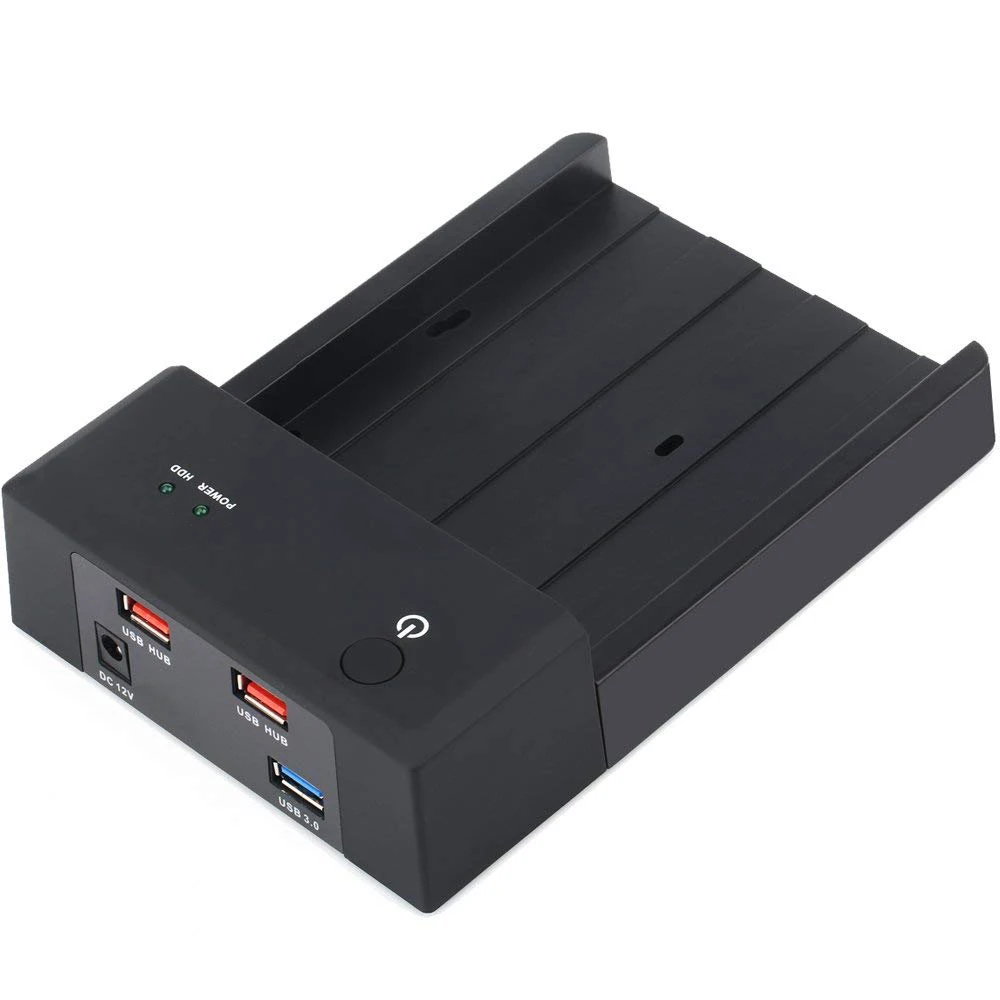 2.5" 3.5" USB 3.0 to SATA III External HDD Docking Station 3.5 Inch Hard Drive Enclosure Case UASP With 2 Data/Charging USB Port
2.5" 3.5" USB 3.0 to SATA III External HDD Docking Station 3.5 Inch Hard Drive Enclosure Case UASP With 2 Data/Charging USB Port