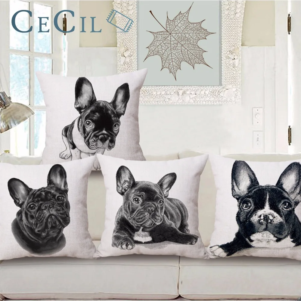 Cushion Cover Lovely Cute Pug Dog Pillowcases Cotton Linen Printed 45x 45 inches Decorative Pillows Cover for Sofa Cojines
Cushion Cover Lovely Cute Pug Dog Pillowcases Cotton Linen Printed 45x 45 inches Decorative Pillows Cover for Sofa Cojines
