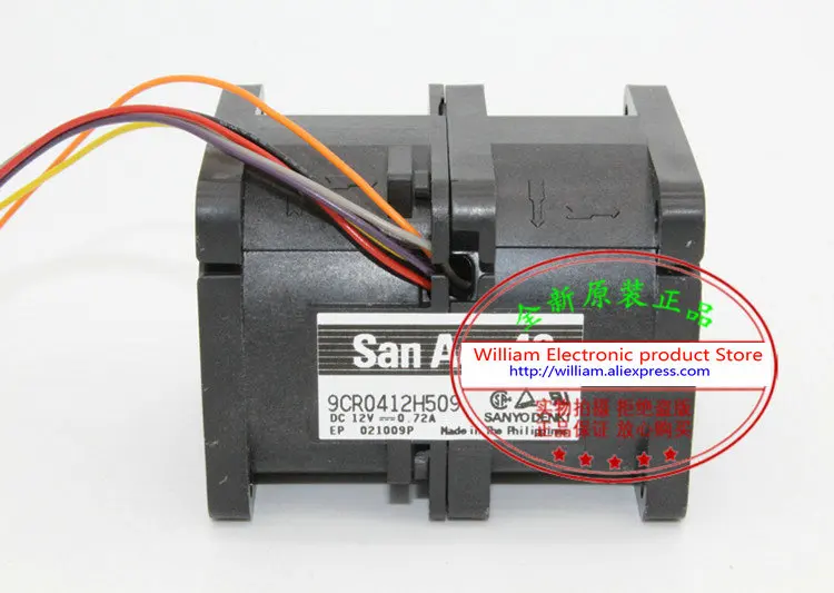 New Original SANYO 9CR0412H509 12V 0.72A 40*40*56MM 4CM Computer server cooling fan
New Original SANYO 9CR0412H509 12V 0.72A 40*40*56MM 4CM Computer server cooling fan