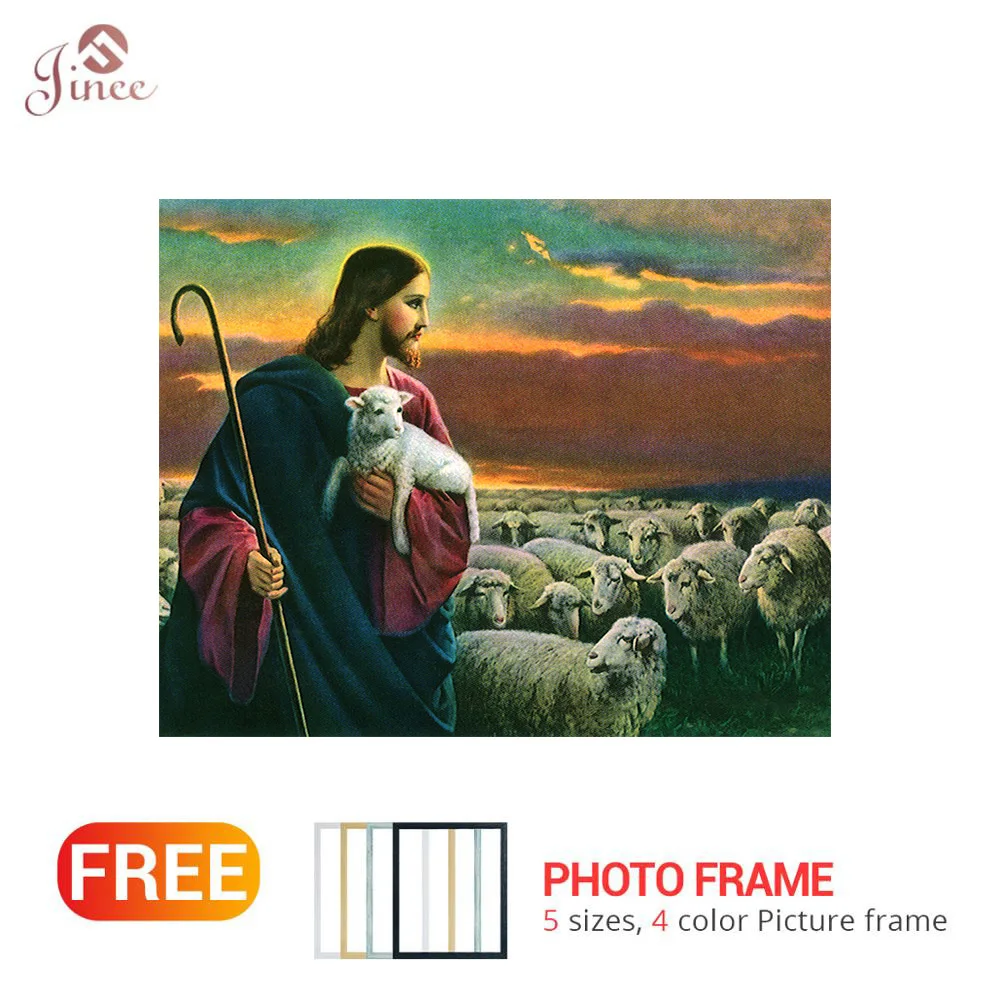 Full Square/Round Diamond Painting God jesus sheep 5D DIY Diamond Embroidery Of Rhinestone Diamond Home Decor
Full Square/Round Diamond Painting God jesus sheep 5D DIY Diamond Embroidery Of Rhinestone Diamond Home Decor