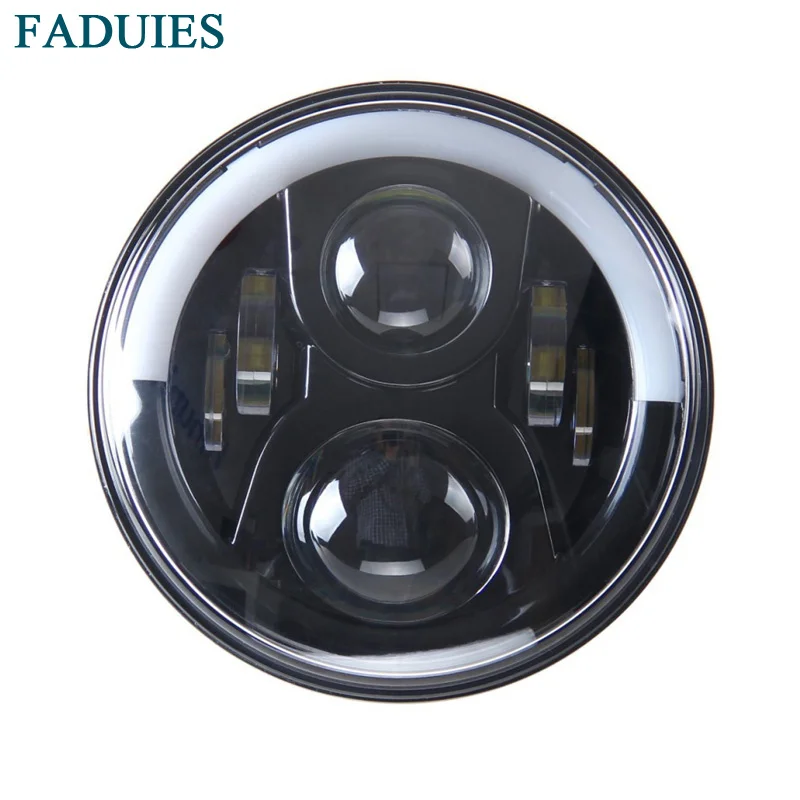 FADUIES 7 дюймов круглый светодиодный мотоциклетный фонарь для Harley- DRL с белыми ангельскими глазками H4 светодиодный фара для мотоцикла
FADUIES 7 дюймов круглый светодиодный мотоциклетный фонарь для Harley- DRL с белыми ангельскими глазками H4 светодиодный фара для мотоцикла