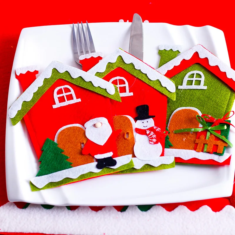 10pcs Wholesale Christmas decorations knives and forks gift bag Christmas Sticker small house bag
10pcs Wholesale Christmas decorations knives and forks gift bag Christmas Sticker small house bag