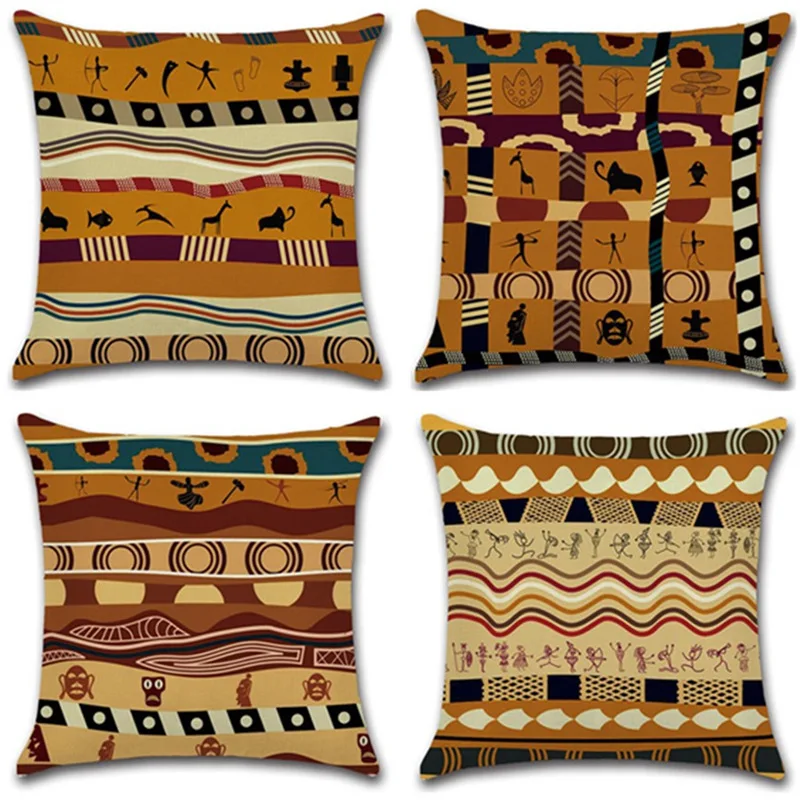 The African print national ancient style pattern Sofa chair shop bar chair Cushion Cover home Decorations Pillow Cases for gifts
The African print national ancient style pattern Sofa chair shop bar chair Cushion Cover home Decorations Pillow Cases for gifts