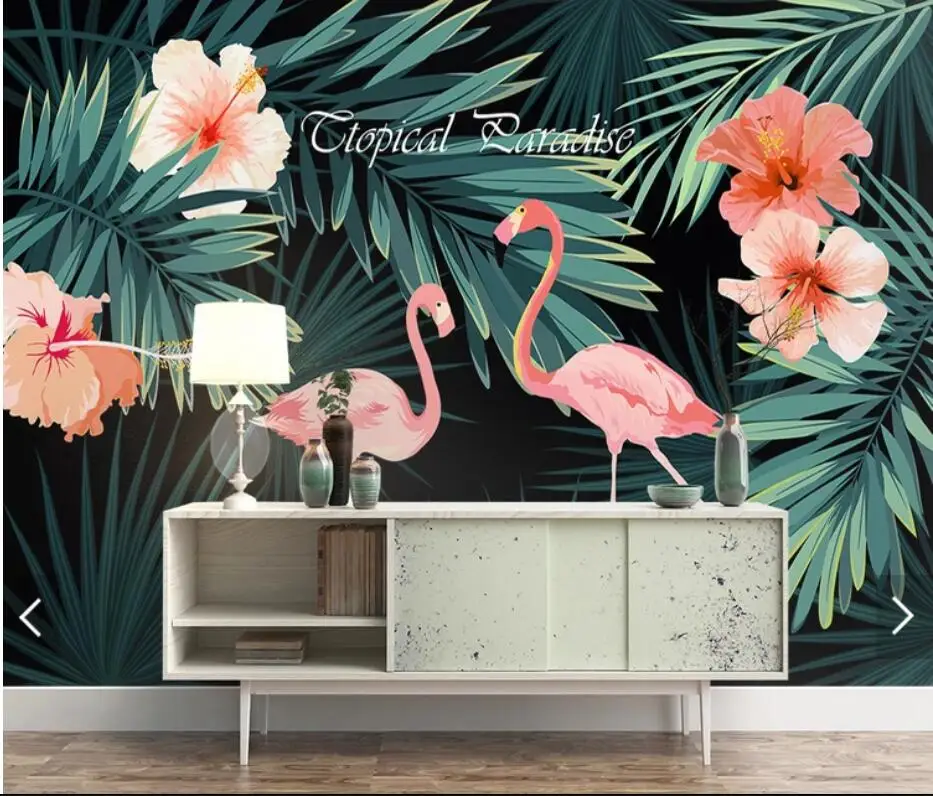 Flamingo Tropical Flower Wallpaper Mural for Living Room Hand Painted Nature Rain Forest Contact Paper Murals Wall Paper 3d
Flamingo Tropical Flower Wallpaper Mural for Living Room Hand Painted Nature Rain Forest Contact Paper Murals Wall Paper 3d