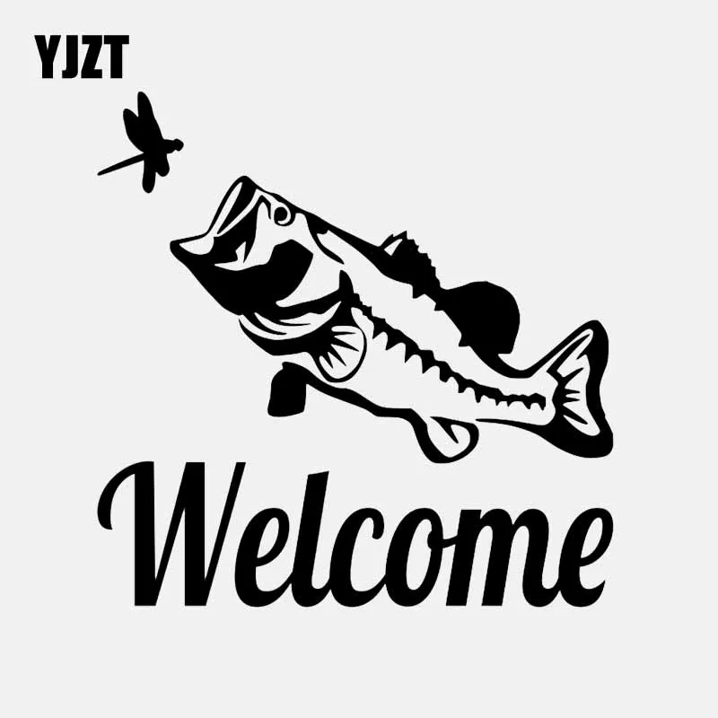 YJZT 14.3CM*14.2CM WELCOME Bass Fish Funny Humorous Car Sticker Vinyl Decal Black/Silver C24-0456
YJZT 14.3CM*14.2CM WELCOME Bass Fish Funny Humorous Car Sticker Vinyl Decal Black/Silver C24-0456