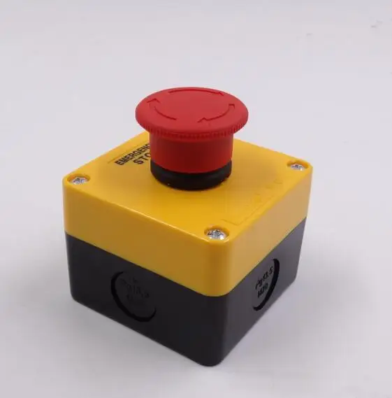 5PCS/LOT HOT SALE Emergency Stop Push Button Switch 660V Red Sign 10 A Self-locking with NC silver alloy contact
5PCS/LOT HOT SALE Emergency Stop Push Button Switch 660V Red Sign 10 A Self-locking with NC silver alloy contact