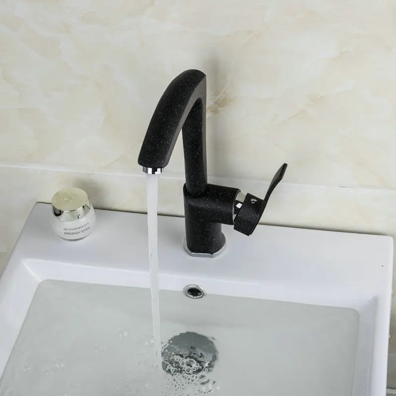 JIENI Black Spot Swivel Kitchen Faucet Painting Brass Bathroom Basin Sink Mixer Tap Faucet Rotated Kitchen Mixer Tap
JIENI Black Spot Swivel Kitchen Faucet Painting Brass Bathroom Basin Sink Mixer Tap Faucet Rotated Kitchen Mixer Tap