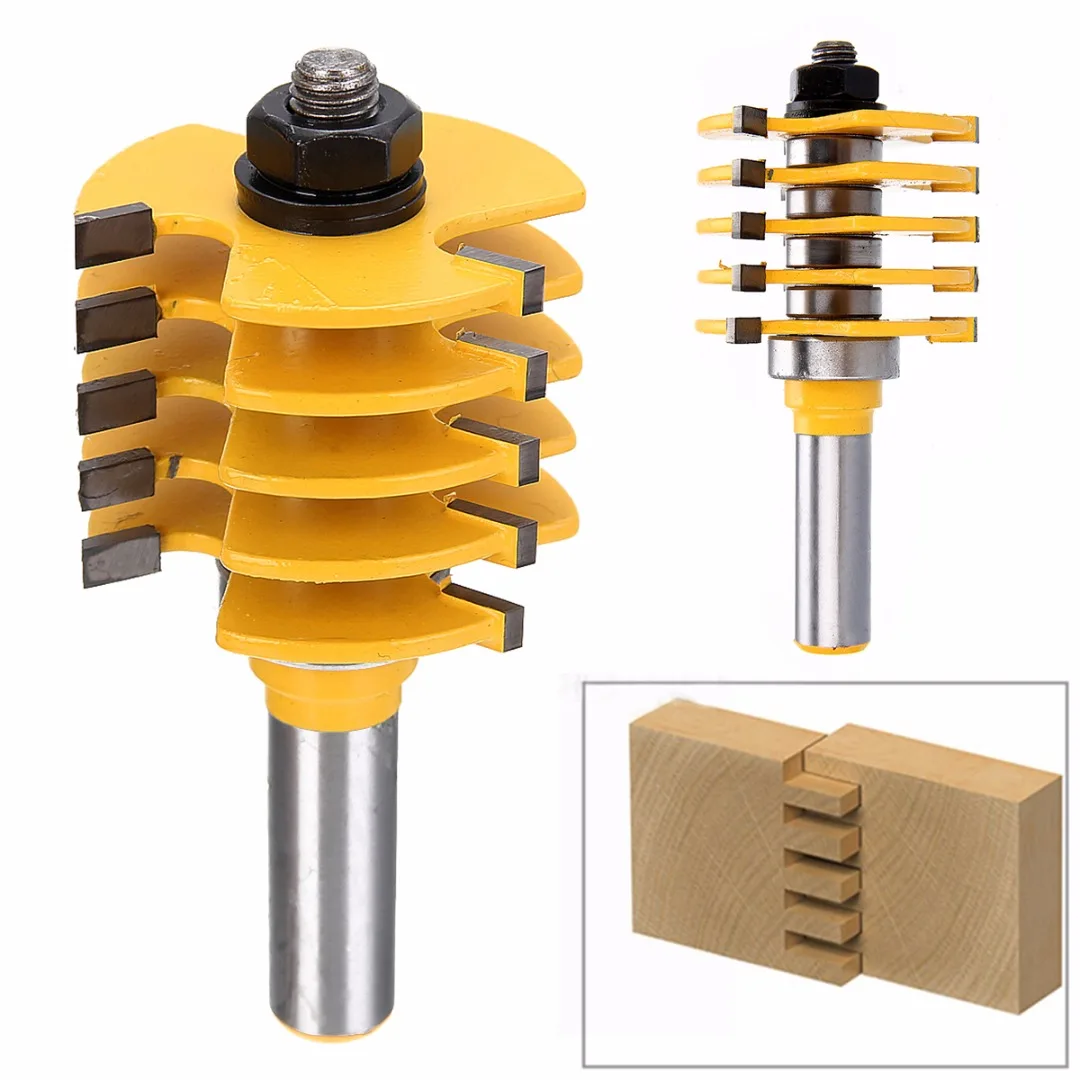High Quality 1/2 inch Shank Drill Bit Rail and Stile Finger Joint Glue Router Bit Cone Tenon For Woodwork Cutter Tool
High Quality 1/2 inch Shank Drill Bit Rail and Stile Finger Joint Glue Router Bit Cone Tenon For Woodwork Cutter Tool