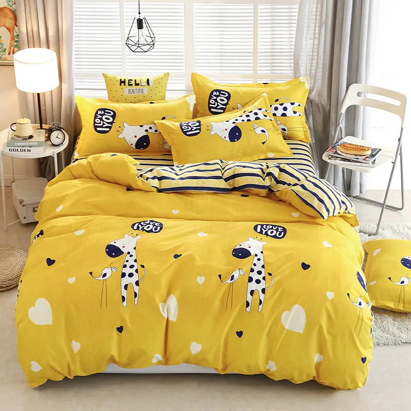 Deer Stripe 4pcs Girl Boy Kid Bed Cover Set Duvet Cover Adult Child Bed Sheets And Pillowcases Comforter Bedding Set 2TJ-61006
Deer Stripe 4pcs Girl Boy Kid Bed Cover Set Duvet Cover Adult Child Bed Sheets And Pillowcases Comforter Bedding Set 2TJ-61006