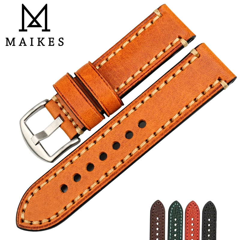 MAIKES Watch Accessories Leather Strap For LUMINOX HAMILTON Watch Band 20mm 22mm 24mm 26mm Wristband Bracelet Watchband
MAIKES Watch Accessories Leather Strap For LUMINOX HAMILTON Watch Band 20mm 22mm 24mm 26mm Wristband Bracelet Watchband