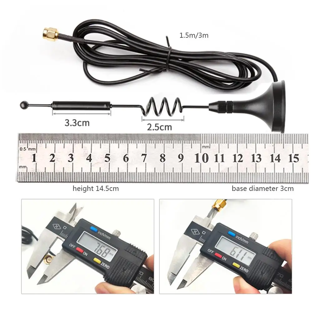 1PC 2.4G/5Ghz dual band wifi antenna 7dbi high gain sucker aerial Copper oscillator + spring with SMA male connector NEW
1PC 2.4G/5Ghz dual band wifi antenna 7dbi high gain sucker aerial Copper oscillator + spring with SMA male connector NEW
