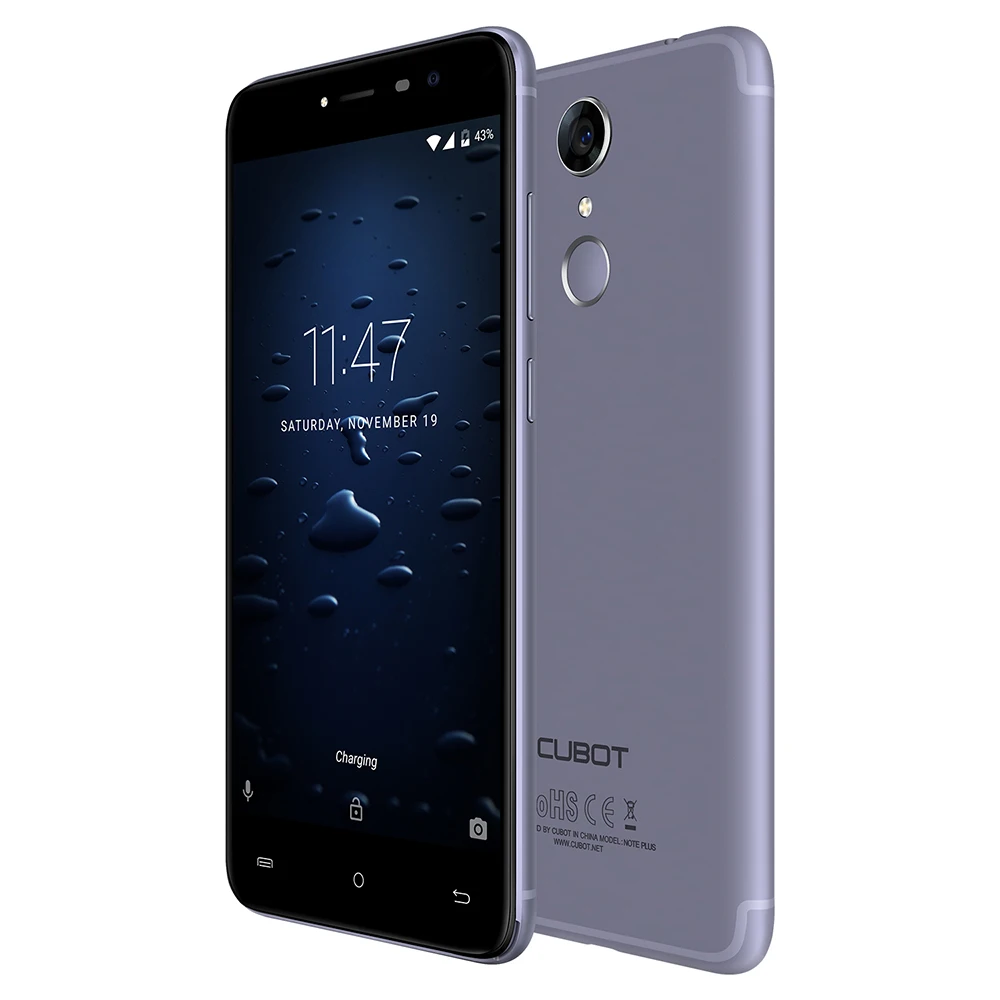 Cubot Note плюс 4 г телефон 5 2 "Android 7 0 MTK6737T ядра 1 ГГц 3 ГБ Оперативная память 32