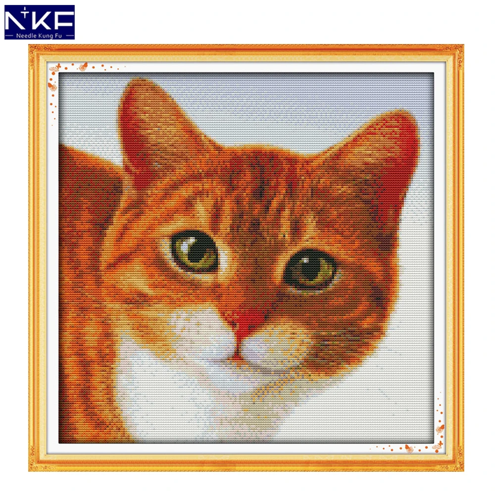 NKF Lovely Cat Pattern Handmade Craft Needlework Chinese Cross Stitch Embroidery Kit Cross Stitch for Home Decor
NKF Lovely Cat Pattern Handmade Craft Needlework Chinese Cross Stitch Embroidery Kit Cross Stitch for Home Decor