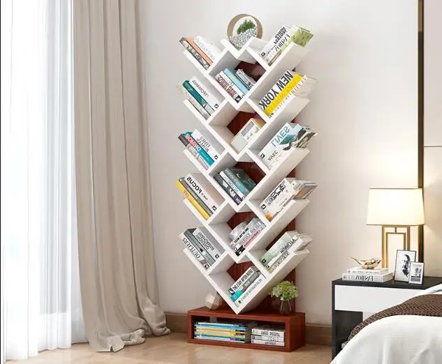150 см книжная полка в форме дерева учебный книжный шкаф деревянный стеллаж для