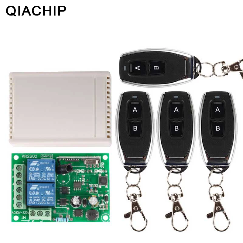 QIACHIP 433 Mhz универсальный Беспроводной удаленного Управление переключатель AC 250 V 110