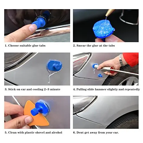 PDR Puller Auto Restore CAR Lifter Tools Gold Sticks Paintless Body Tool Red Glue Dent Tabs Repair 51pcs 
PDR Puller Auto Restore CAR Lifter Tools Gold Sticks Paintless Body Tool Red Glue Dent Tabs Repair 51pcs