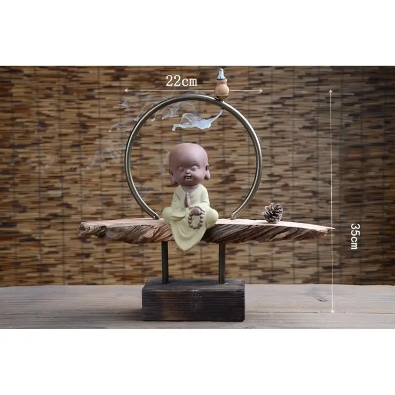 Buddha Statue Incense Cones Ceramic Incense Burner Stove Disc Burner Buddhism Ornaments Home Office Teahouse Decor +10pcs Cones
Buddha Statue Incense Cones Ceramic Incense Burner Stove Disc Burner Buddhism Ornaments Home Office Teahouse Decor +10pcs Cones