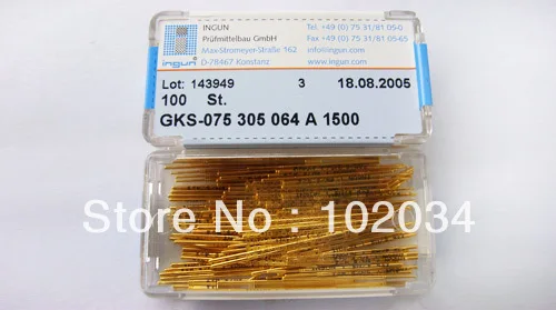 100 шт./лот 100% оригинал INGUN GKS-075-305-064 GKS-075-305-064 A 2000 пружинный тестовый зонд Pogo Pin сделано в германии
100 шт./лот 100% оригинал INGUN GKS-075-305-064 GKS-075-305-064 A 2000 пружинный тестовый зонд Pogo Pin сделано в германии