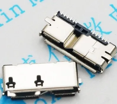 10pcs Micro USB 3.0 B Type SMT Female Socket SMD2 10pin USB Connector for Mobile Hard Disk Drives Data Interface
10pcs Micro USB 3.0 B Type SMT Female Socket SMD2 10pin USB Connector for Mobile Hard Disk Drives Data Interface