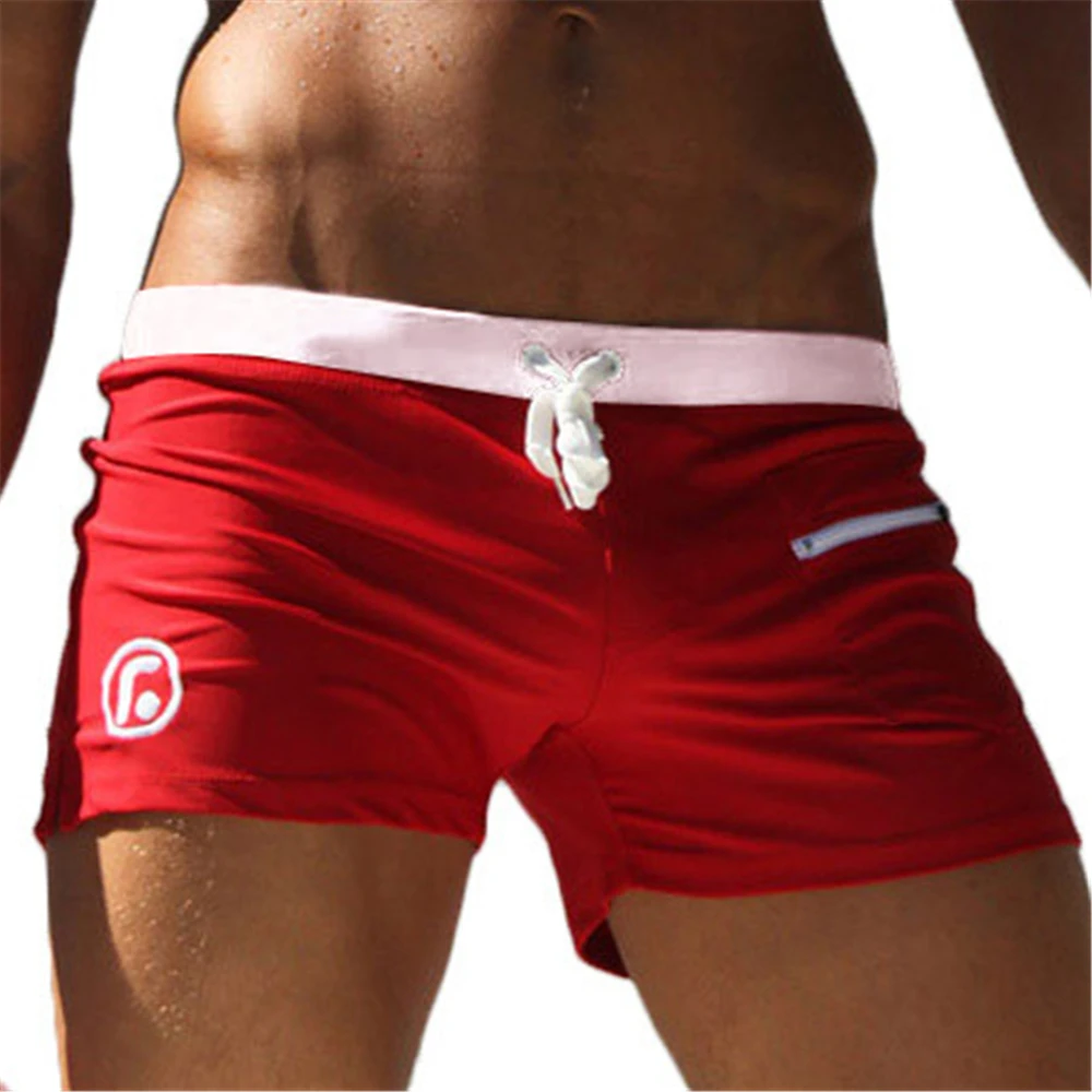 High Quality Swimwear Men Swimming Trunks Men's Bathing Suit Briefs Shorts Beach Sports Suits Gay Pouch maillot de bain | Спорт и