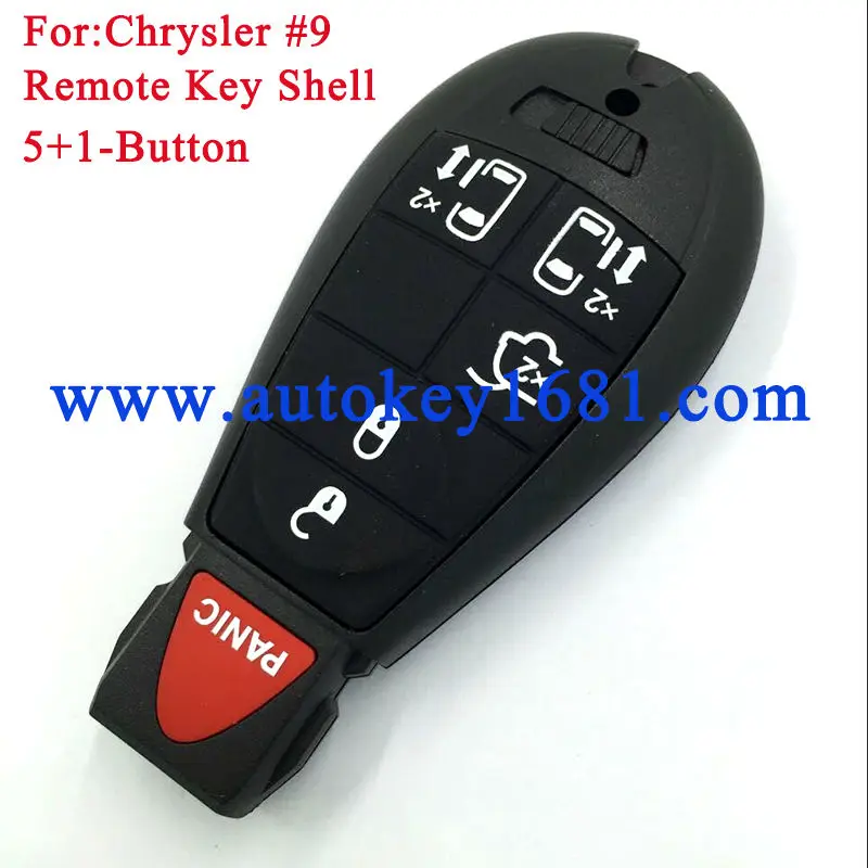 Фото Чехол для Chrysler 5Button + Panic Key Remote Shell Voyager 2008 2014 Town & кантри Dodge Grand Caravan - купить