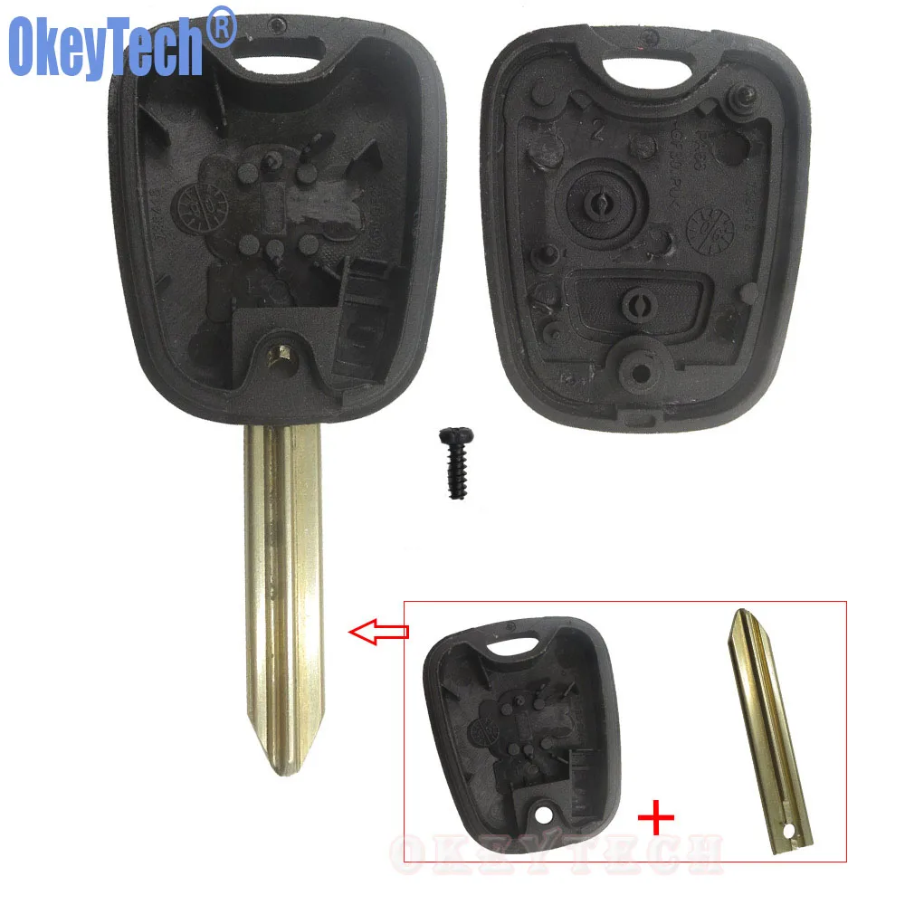OkeyTech 2 Button Remote Key Fob Car Key Shell Case for Citroen C1 C2 C3 Saxo Xsara Picasso Berlingo Uncut Blade Replacement Key
OkeyTech 2 Button Remote Key Fob Car Key Shell Case for Citroen C1 C2 C3 Saxo Xsara Picasso Berlingo Uncut Blade Replacement Key