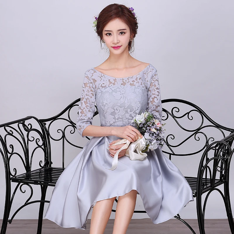 Robe De Soiree Новые Модные Элегантные серые кружевные Сатиновые короткие сексуальные коктейльные платья с рукавом три четверти, платье для выпу...
Robe De Soiree Новые Модные Элегантные серые кружевные Сатиновые короткие сексуальные коктейльные платья с рукавом три четверти, платье для выпу...
