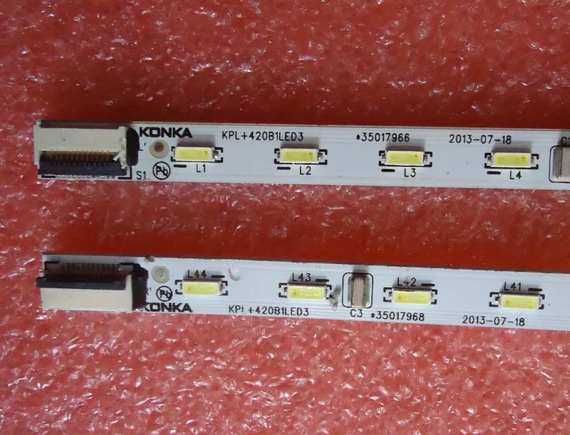 Для konka LED42X8100PDE Светодиодная лампа 35017968 KPL + 420B1LED3 1 шт. = 44LED 472 мм
Для konka LED42X8100PDE Светодиодная лампа 35017968 KPL + 420B1LED3 1 шт. = 44LED 472 мм