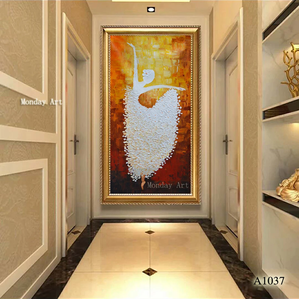 100% Hand Painted Ballet Dancer painting nodern Palette Knife Oil Painting Wall Artwork Home Decoration For Living Room bedroom
100% Hand Painted Ballet Dancer painting nodern Palette Knife Oil Painting Wall Artwork Home Decoration For Living Room bedroom