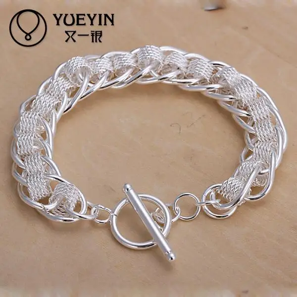 Silver plated bracelet for women men Lovers Unisex silver Jewelry pulseiras Romantic for day wear
Silver plated bracelet for women men Lovers Unisex silver Jewelry pulseiras Romantic for day wear