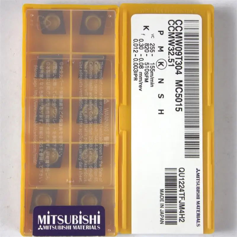 CCMW09T304 MC5015 Mitsubishi original cnc turning10pcs insert external turning tools ccmw09t304
CCMW09T304 MC5015 Mitsubishi original cnc turning10pcs insert external turning tools ccmw09t304
