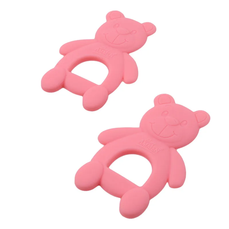 2pcs/set Baby Bear Teether Silicone Chewing Teethers Newborn Tooth Kids Toy Food Grade Safety Cartoon Baby Training Toys
2pcs/set Baby Bear Teether Silicone Chewing Teethers Newborn Tooth Kids Toy Food Grade Safety Cartoon Baby Training Toys