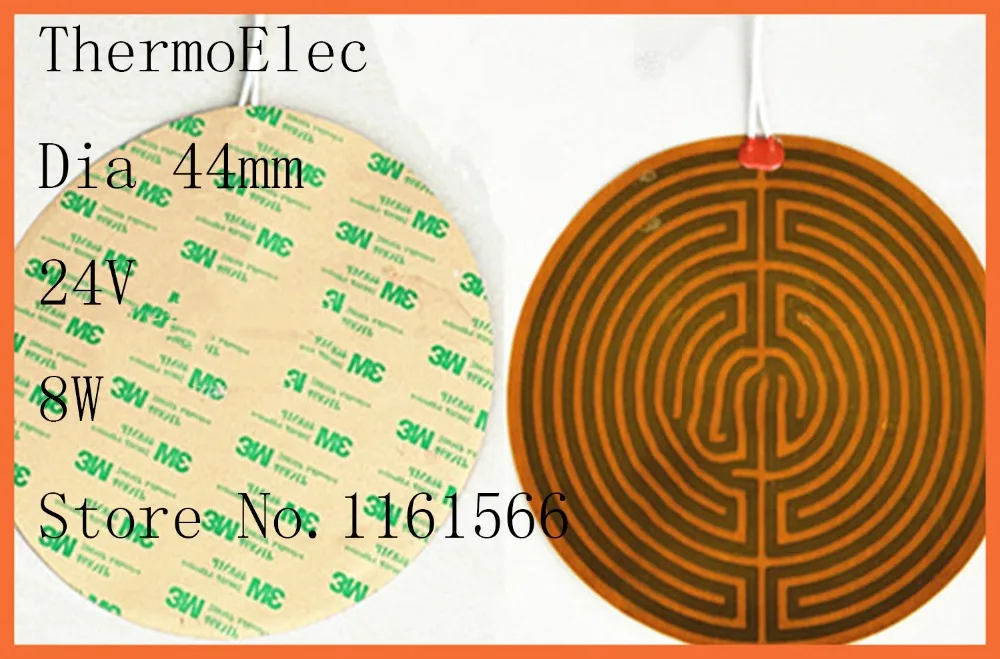 Dia 44mm 24V 8W Polyimide heating film electric heating PI heater/heating flexible oil pan heat bed 3D printer Industrial Heater
Dia 44mm 24V 8W Polyimide heating film electric heating PI heater/heating flexible oil pan heat bed 3D printer Industrial Heater