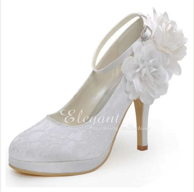 Sweetness Handmade Lace Flower Wedding Dress Shoes High Heel Bridal Shoes Platform Ankle Strap Lady Shoes Woman Single Shoes
Sweetness Handmade Lace Flower Wedding Dress Shoes High Heel Bridal Shoes Platform Ankle Strap Lady Shoes Woman Single Shoes