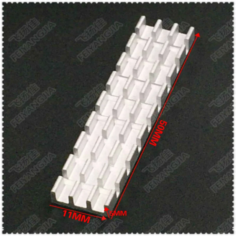 (Free shipping ) 10pcs Silver 50x11x5mm Aluminum Heat Sink Radiator Heatsink for CPU,GPU, Electronic Chipset heat dissipation
(Free shipping ) 10pcs Silver 50x11x5mm Aluminum Heat Sink Radiator Heatsink for CPU,GPU, Electronic Chipset heat dissipation