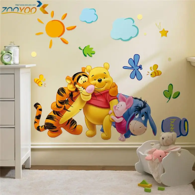 Winnie The Pooh With Friends Wall Stickers For Kids Room Home Decoration Cartoon Bear Pig Donkey Tiger animal Wall Mural Decal
Winnie The Pooh With Friends Wall Stickers For Kids Room Home Decoration Cartoon Bear Pig Donkey Tiger animal Wall Mural Decal