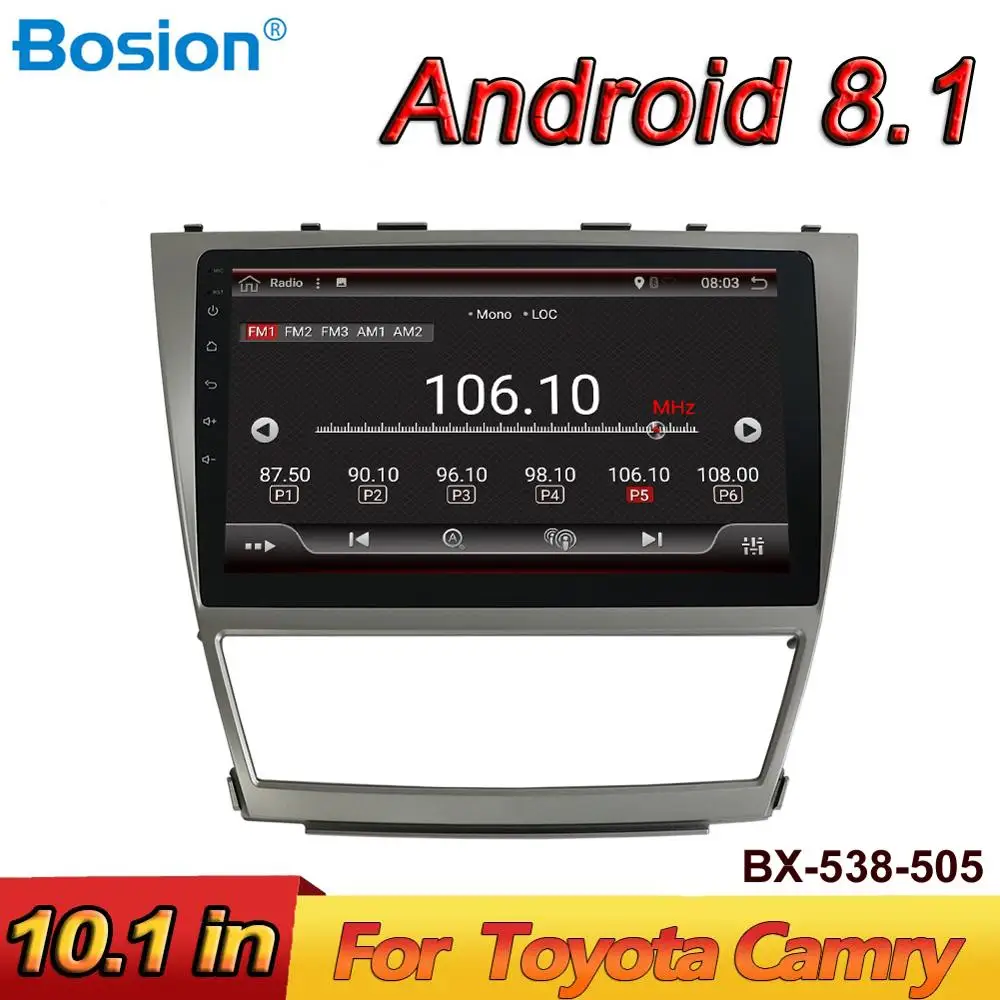 Bosion 2din Android 8 1 автомобильный радиоприемник для TOYOTA Camry 2006 2007 2008 gps навигация