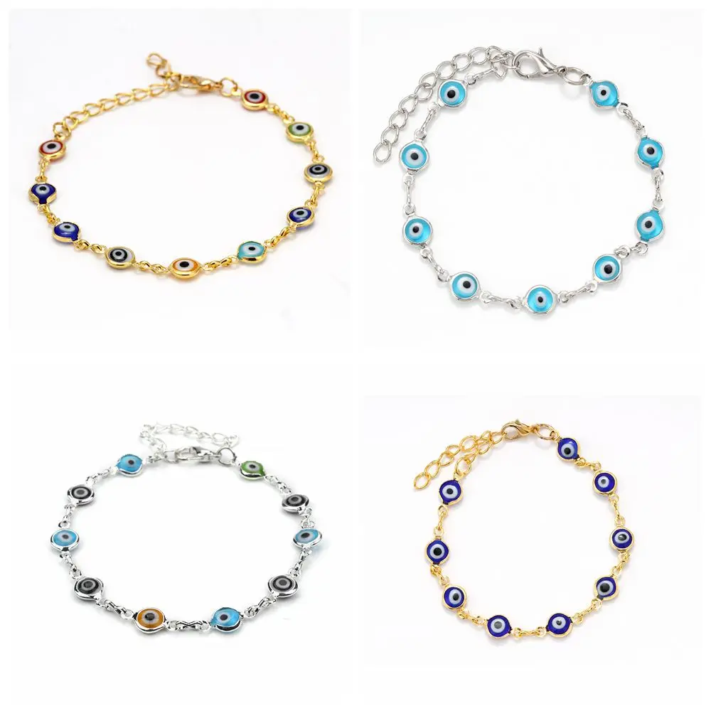 MEIBEADS 1pc Fashion Evil Eye Alloy Metal Silver Color Chain Colorful Evil Eye Beads Bracelet Bangle For Women Party Gift Jewely
MEIBEADS 1pc Fashion Evil Eye Alloy Metal Silver Color Chain Colorful Evil Eye Beads Bracelet Bangle For Women Party Gift Jewely