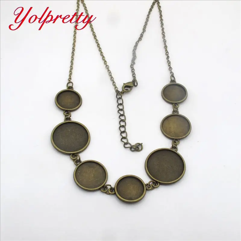 Yolprtty New Fashion wholesale 1pcs 14mm 16mm 20mm Three Size Base Accessories for Gemstone Necklace Base in Retro Time
Yolprtty New Fashion wholesale 1pcs 14mm 16mm 20mm Three Size Base Accessories for Gemstone Necklace Base in Retro Time