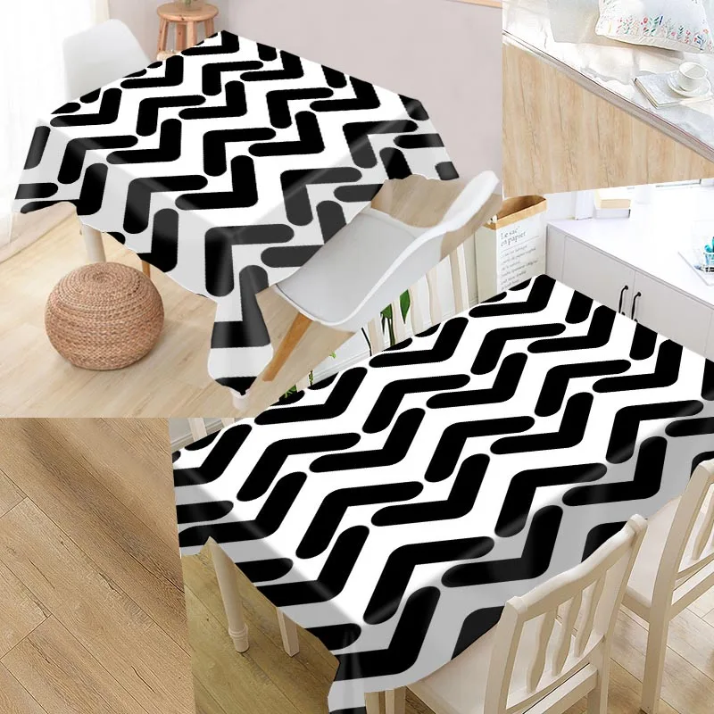 Best Black and White Lines Custom Table Cloth Rectangular Oxford Print Waterproof Oilproof Square Table Cover Party Tablecloth
Best Black and White Lines Custom Table Cloth Rectangular Oxford Print Waterproof Oilproof Square Table Cover Party Tablecloth