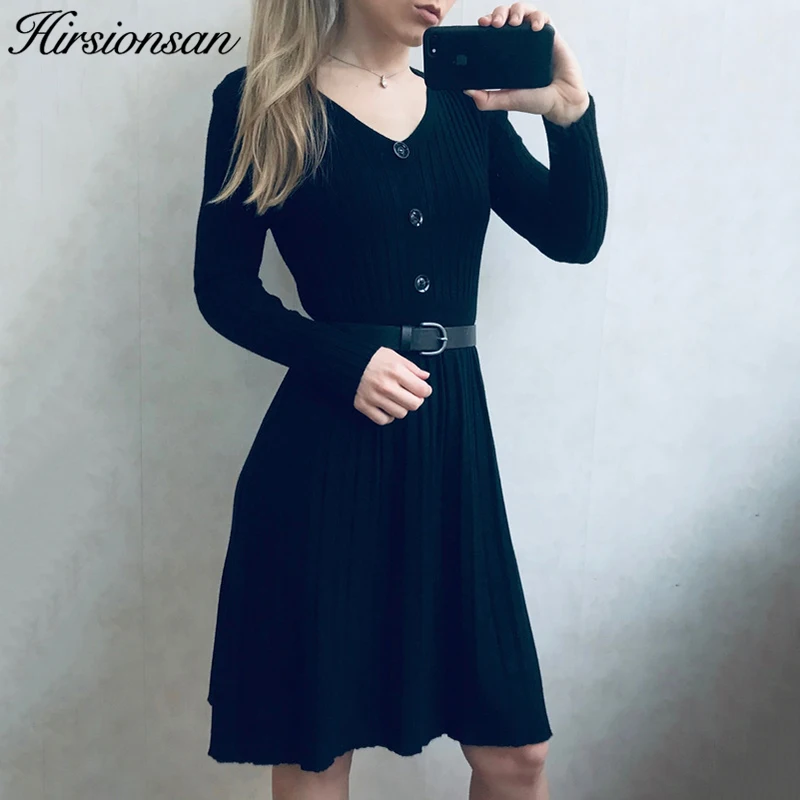 Hirsionsan sweater Dress Women 2019 Autumn Winter Knit Long OL V-neck Slim Bodycon Dress Office Button Sashes Knitted Vestidos
Hirsionsan sweater Dress Women 2019 Autumn Winter Knit Long OL V-neck Slim Bodycon Dress Office Button Sashes Knitted Vestidos