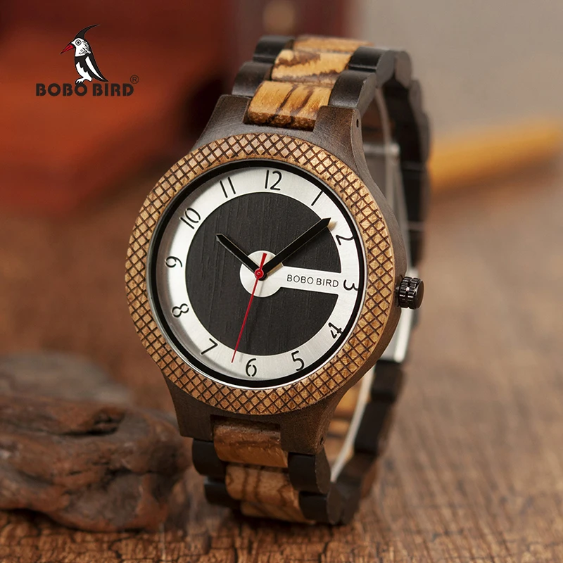 BOBO BIRD Wood Handmade Watch Men Relogio Masculino Japan Movement Quartz Watches Engraved Great Gift for Male erkek kol saati
BOBO BIRD Wood Handmade Watch Men Relogio Masculino Japan Movement Quartz Watches Engraved Great Gift for Male erkek kol saati