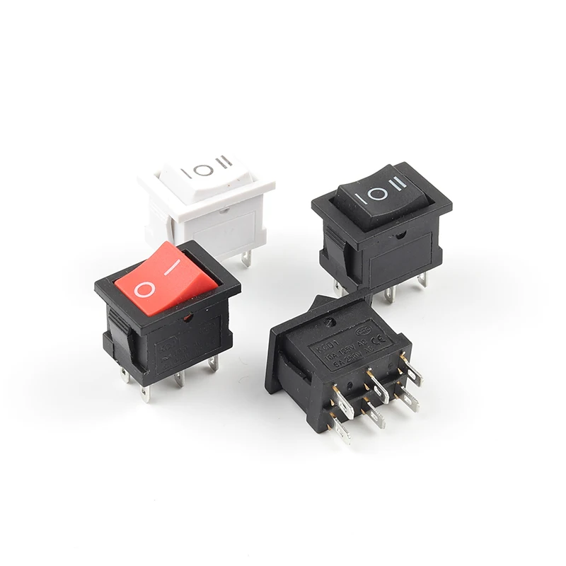 5 шт./лот клавишный выключатель Укрась свою переключатель 6 Pin ON ON/ВКЛ ВЫКЛ