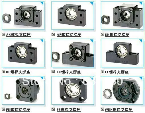 15 sets/lot ball screw end support BK10/BF10 EK10/EF10 FK10/FF10 for SFU1204 end bearings
15 sets/lot ball screw end support BK10/BF10 EK10/EF10 FK10/FF10 for SFU1204 end bearings