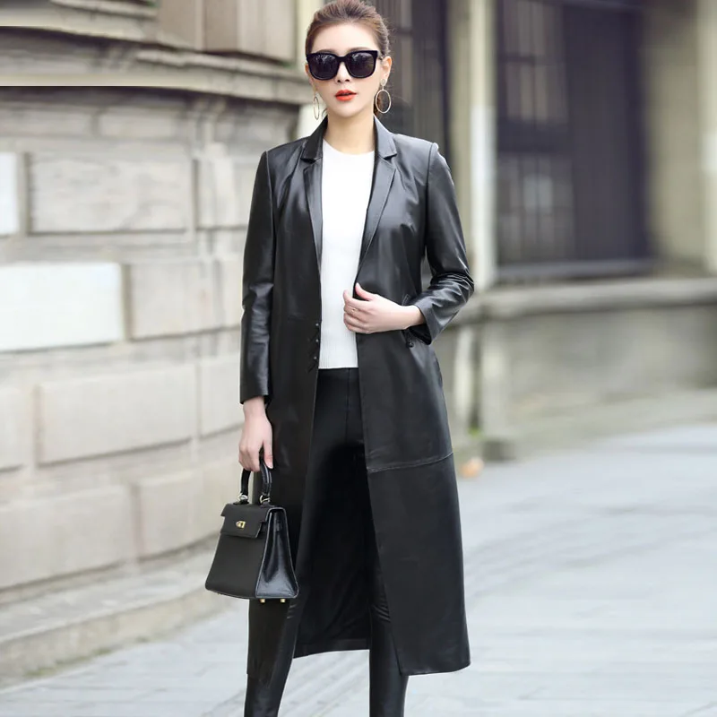 Long design notched collar natural sheepskin leather coat outerwear women slim real leather jacket 2018 autumn winter
Long design notched collar natural sheepskin leather coat outerwear women slim real leather jacket 2018 autumn winter
