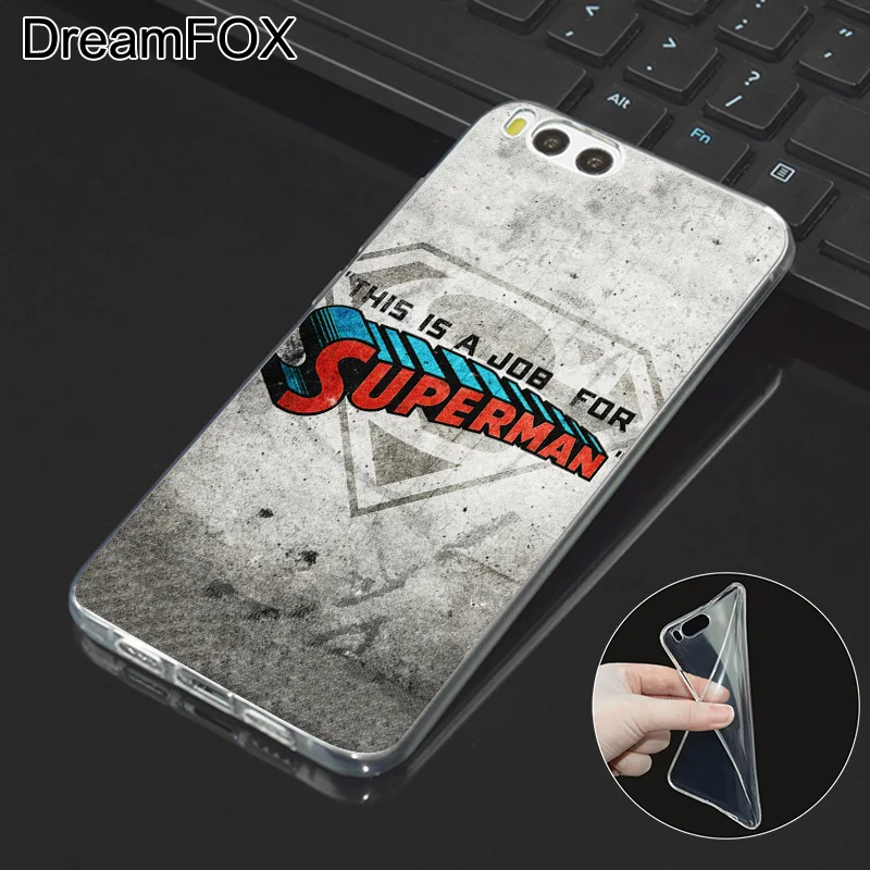 DREAMFOX L353 Супермен Крышка для телефона из мягкого ТПУ и силикона чехол Xiaomi Mi Note 2 3 4 5